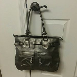 Pewter color purse